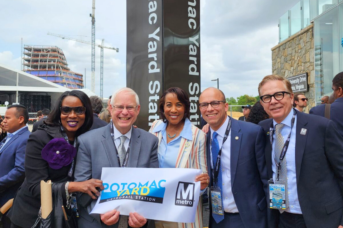 NVTA celebrated project progress, cutting the ribbon on the Potomac Yard Metro Station. NVTA committed nearly $70 million to bring this project to fruition.