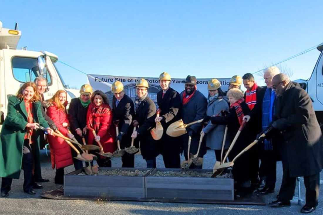 NVTA joined regional partners to celebrate the start of construction on the Potomac Yard Metro Station.