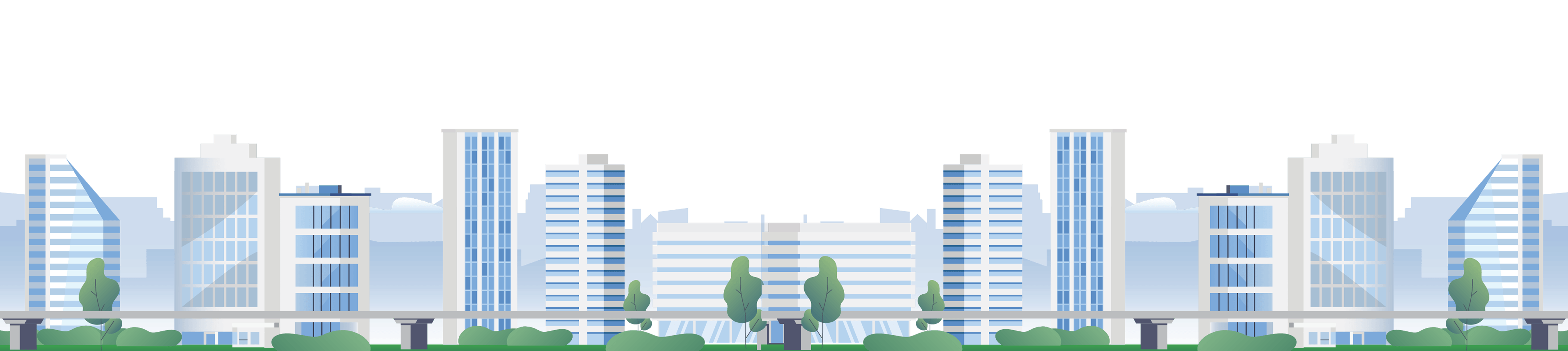 Illustration of city skyline